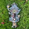 Halloween Forest House Clock Synthetic Resin Halloween Cuckoo Clock for Halloween Party Decoration