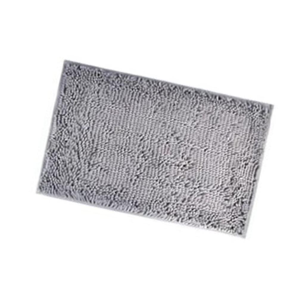 40X60CM Коврик для ванной комнаты, водопоглощающий, темно-серый, противоскользящий, ПВХ, утолщенный, коврик для двери для отеля