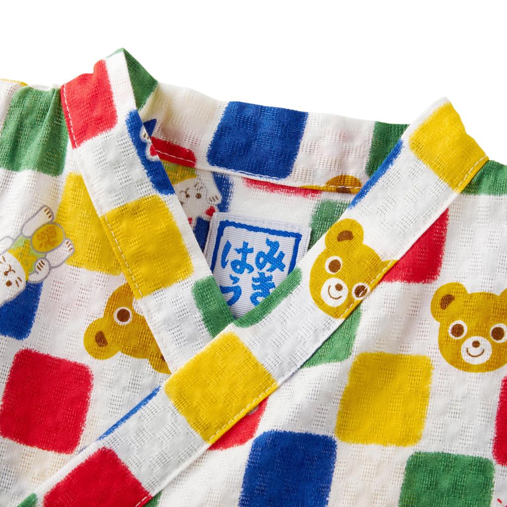 Jinbei All Short Made in Baby S White [MIKI HOUSE] Rompers, Sleeves, Japan, Boys, Girls, Newborns, Babies, Kids, Clothes, Children's Clothes,