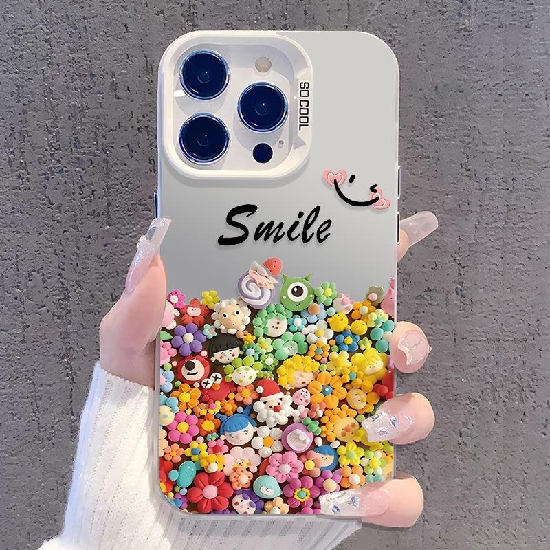 Подсолнух подходит для iPhone15promax/14/13 Чехол для iPhone 12pm/16/11 Новый цветной серебристый.
