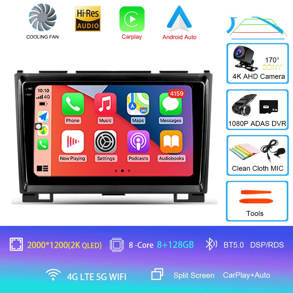 Автомобильное радио Android 14 Carplay для Great Wall Haval Hover H5 H3 2011 - 2016 Навигация Мультимедийный проигрыватель Стерео WiFi+4G видео BT