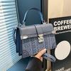 Металлическая Пряжка Девушка Сумка Через Плечо Мода Геометрический Цветок Женская Сумка Ретро Старый Цветок Девушка Сумка Через Плечо