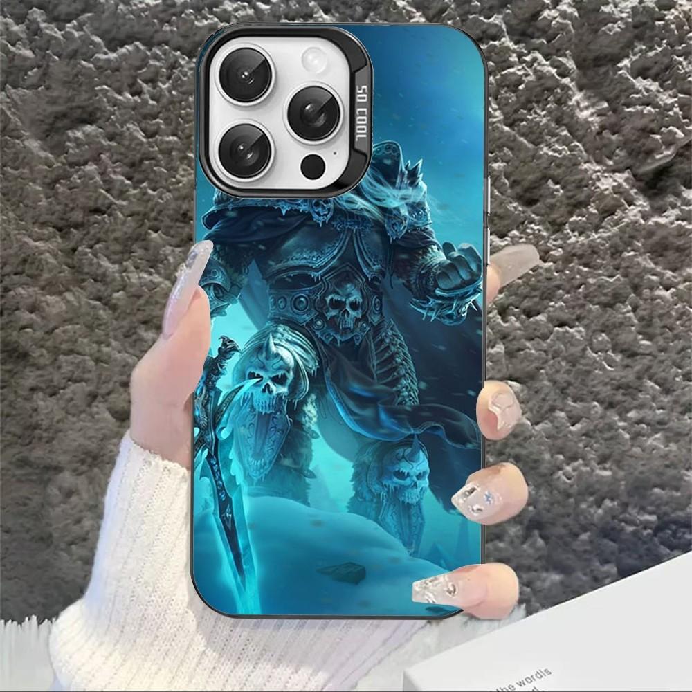 Чехол для телефона W-World Of W-Warcraft для iPhone 16 15 14 13 12 11 Pro Max X XR XSMAX 8 7 Plus Матовый Ударопрочный Задний Чехол