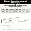 1pc Metal Retro Comfortable Reading Glasses Foldable and Retractable Design Exquisite Compact and Practica