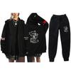 Tokyo Revengers Fleece-Lined Hooded Sweatshirt & Sweatpants Set for Men - Autumn/Winter Collection