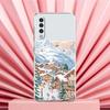 Чехол для Samsung A56 A36 A26 A24 A16 A14 A12 A32 A50 A70 A20E A22 A40 A34 A54 A42 A52 5G A04s A06 Обложка Мультяшный Рождественский Стиль