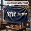 Custom Name Flannel Throw Blanket FC Zürich Pattern Warm Home Decoration