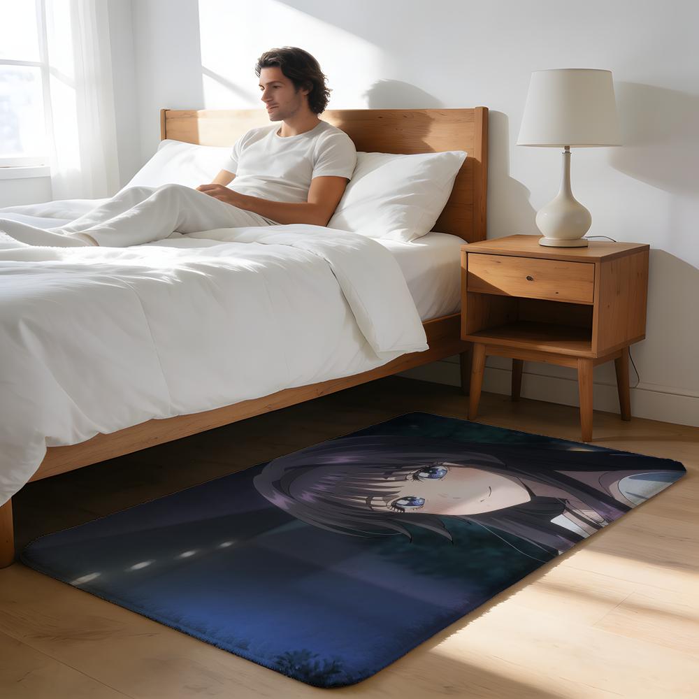 Floor Mat Soft Flannel Rug Non Slip Absorbent Mat for Bathroom Bedroom Home Decor Rapper W WAKE UP LUCKI