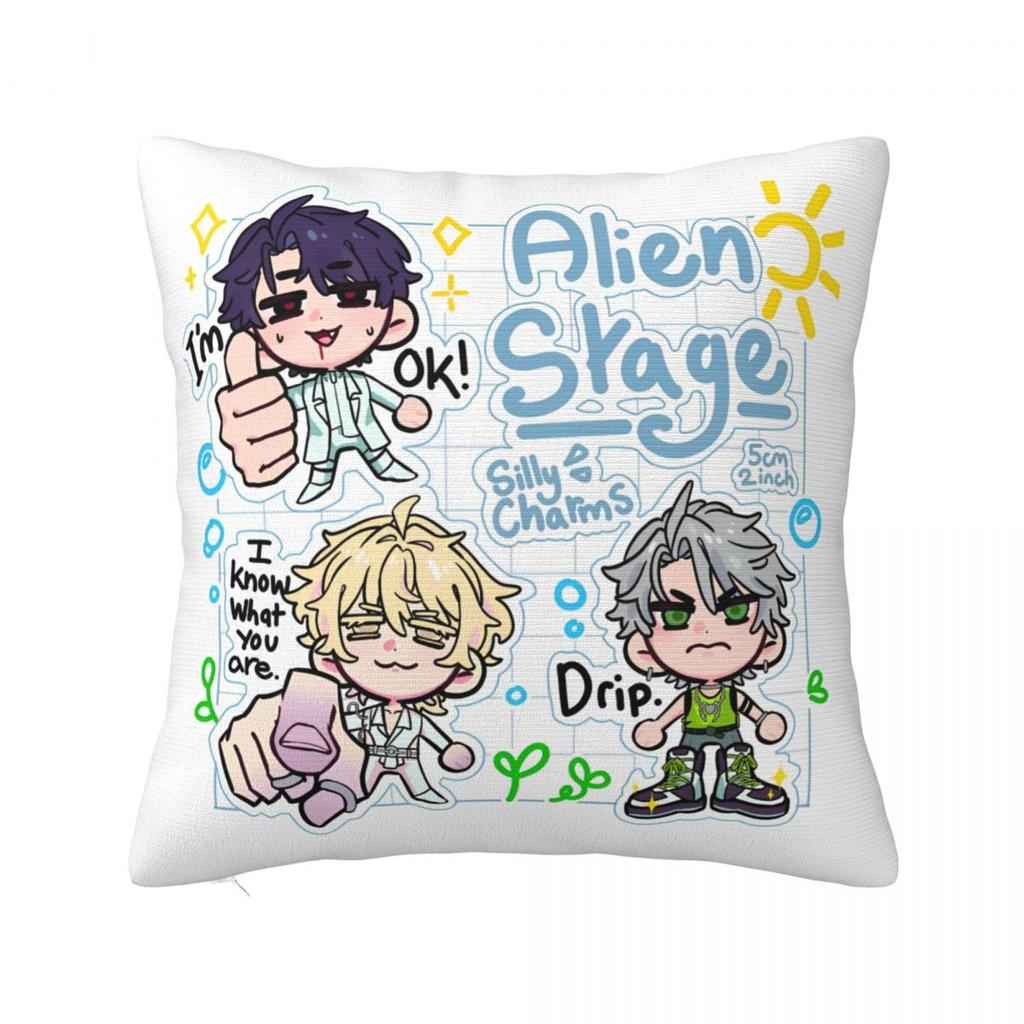 Alien Stage Anime Pillowcase Polyester Cushion Cover Gift Luka Ivan Till Mizi Pillow Case Cover Home Square 40X40Cm