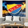Djurgardens IF Print Tapestry, Lightweight Wall Hanging, for Bedroom, Dorm, Living Room, Home Art Decor, Birthday Christmas Gift for Friends