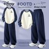 Disney Boys' Cotton Long-Sleeve Shirt and Pants Set