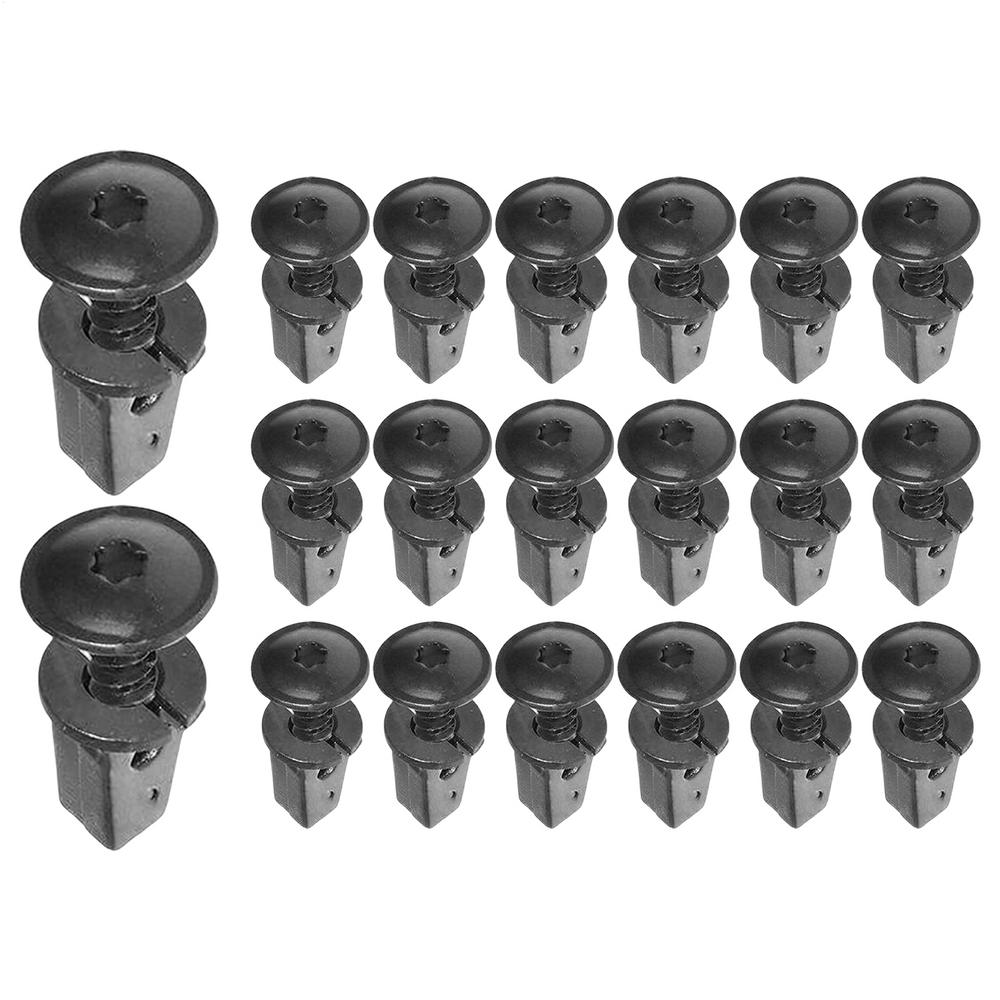 10pcs/20pcs/SetCar Bumper Clips Plastic Rivets Fasteners Screw Car Bumper F ender Black Rivet Car Fastener Clips Repair Parts