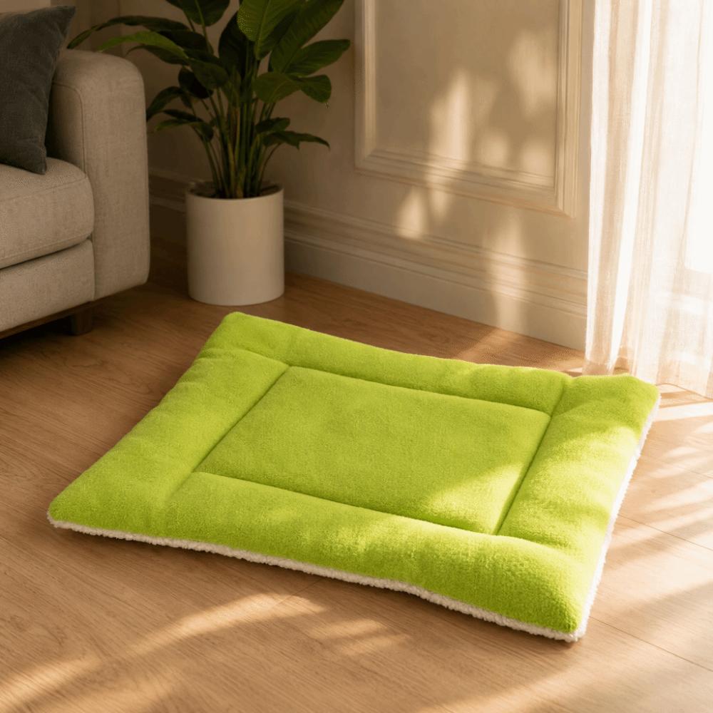 Soft Pet Dog Bed Green Pet Cushion Warm Winter Pet Supply Dogs