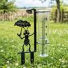 Clear Tube Garden Rain Gauge Dual Scale Rainfall Gauge New Outdoor Rain Gauge  Patio Planter