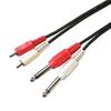 Line Cable One plug x 2 One standard plug x 2 Length F-Factory [Music Series] side RCA/pin (red/white) - side 6.3mm (red/white) / 1.5m/C-097