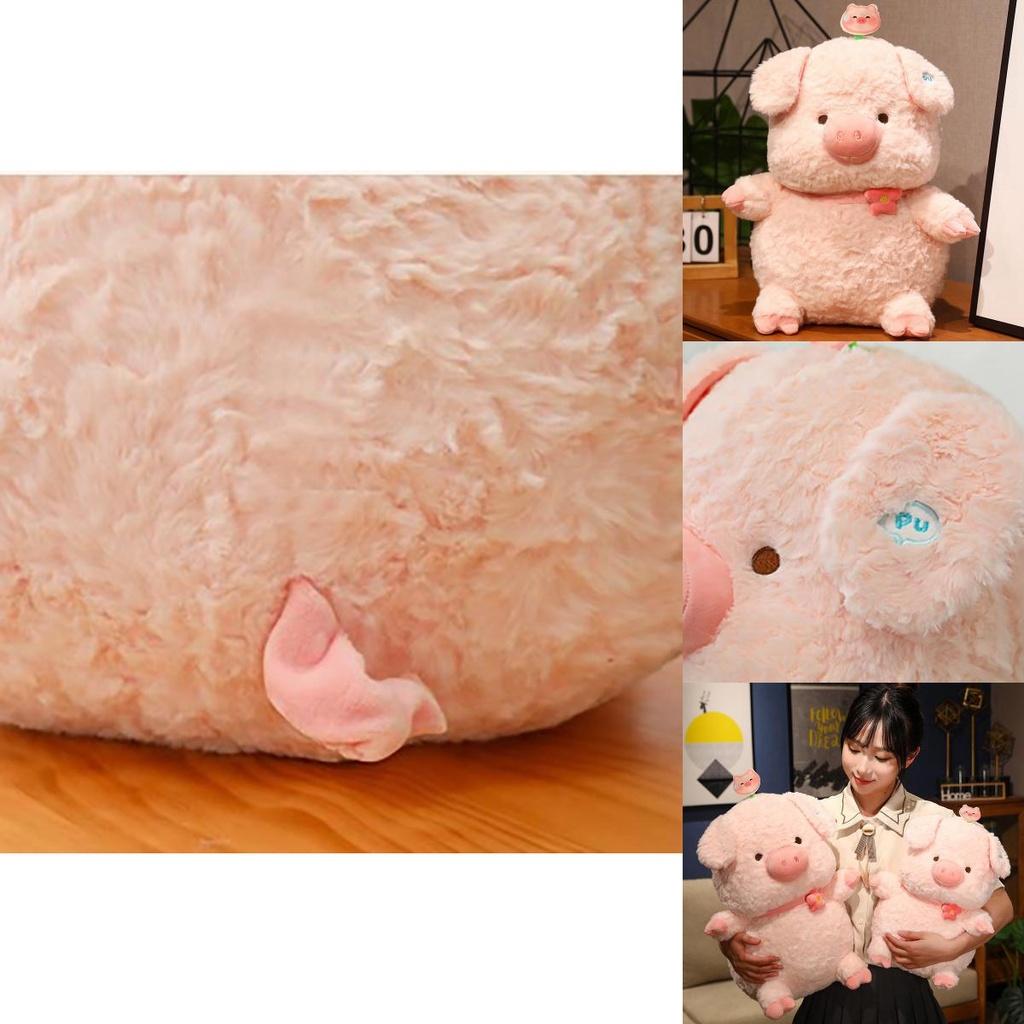 Милая плюшевая игрушка-свинка из ПУ Очаровательная мягкая кукла-свинка для девочек Мягкая и приятная на ощупь игрушка-животное