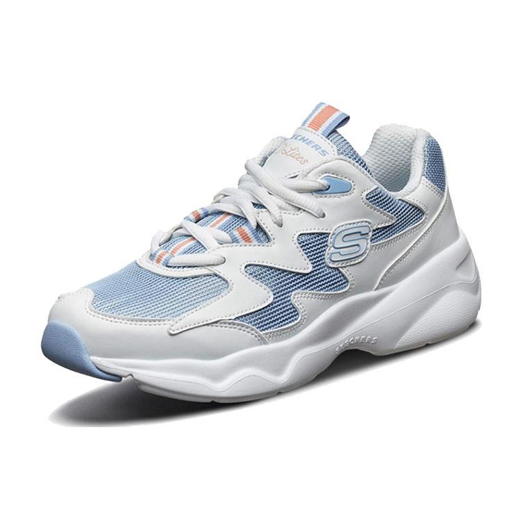 (WMNS) Skechers D'Lites Airy White/Blue Women's 88888105-WBL