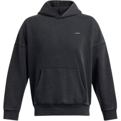 Under Armour Icon однотонный модный флисовый свитер с капюшоном, мужская толстовка, черный цвет 1386552-001