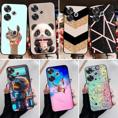 Для Coque Xiaomi Poco F6 5G Чехол Мягкие силиконовые задние крышки для Poco F6 Чехол для телефона POCOF6 5G С узором Полная защита etui Funda