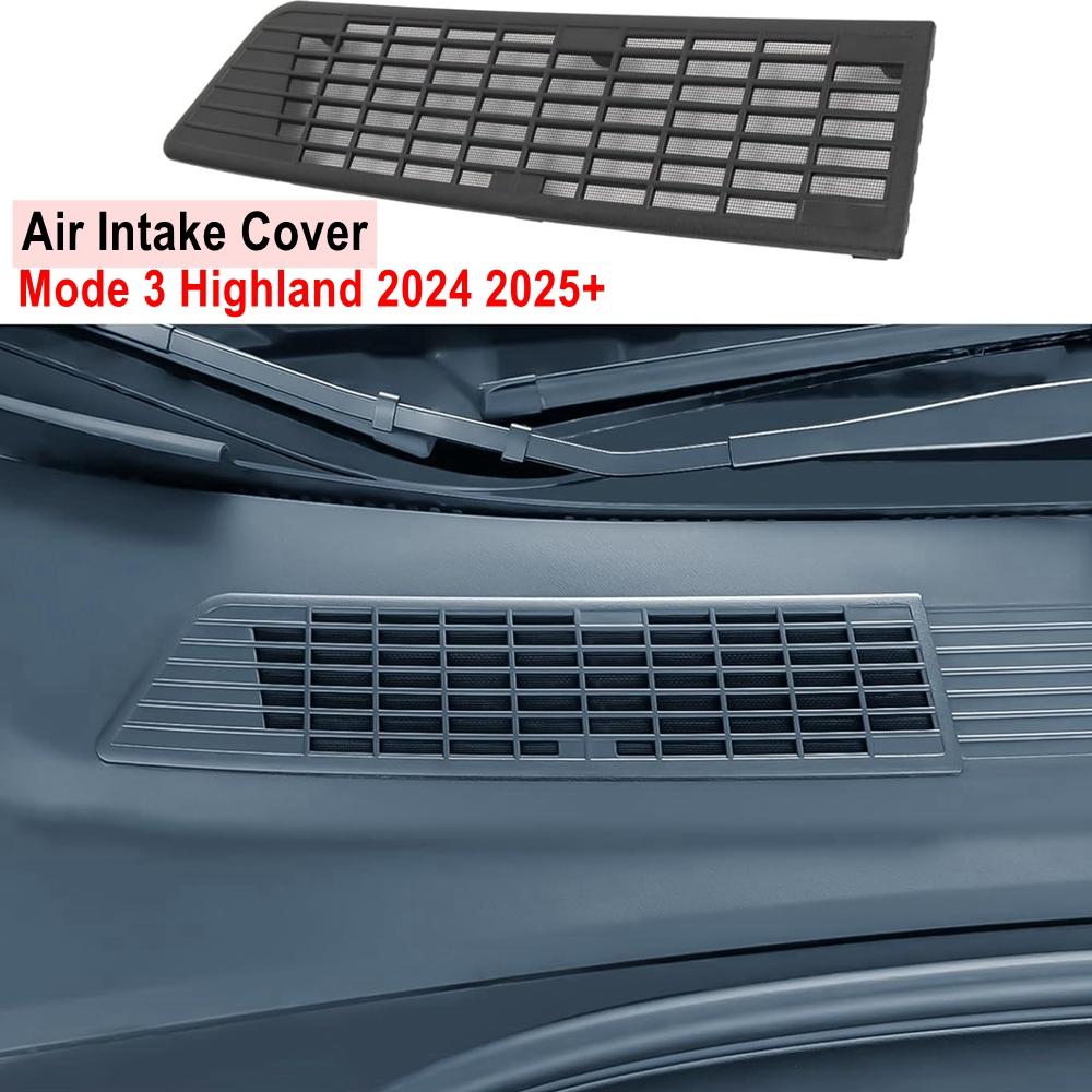 Front Grill Mesh Inserts for Tesla Model 3 Highland 2024 2025 Air Inlet Vent Grille Cover Protector Replacement Trim Accessories