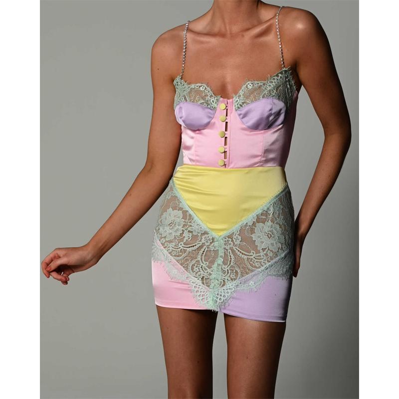 Элегантное облегающее сексуальное женское платье для женщин, летние кружевные лоскутные мини-платья для вечеринок, женский халат Femme Ladies Vestidos Mujer