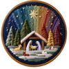 Полный набор для вышивания Christian Crafters Сделай сам Вышивка Рождества