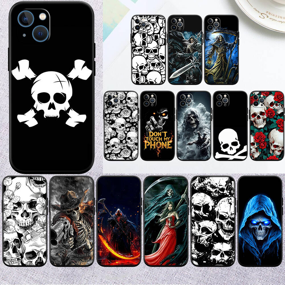 MH66 Жнец Скелет Череп Новый Чехол для Телефона для Xiaomi Poco F2 F3 M2 M3 M4 M5 M6 X2 X3 X4 X6 Pro NFC GT Plus