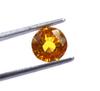 5.70 Carat Superb Quality Round Shape Orange Sapphire Sri Lanka Certified Gemstone SN35