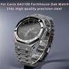 Для Casio G-SHOCK Farm Oak GA2100/GA2110 Нержавеющая сталь 316L Ремешок Комплект GA-2100 GA-B2100 Металлический Корпус ремешок для часов мужской Браслет