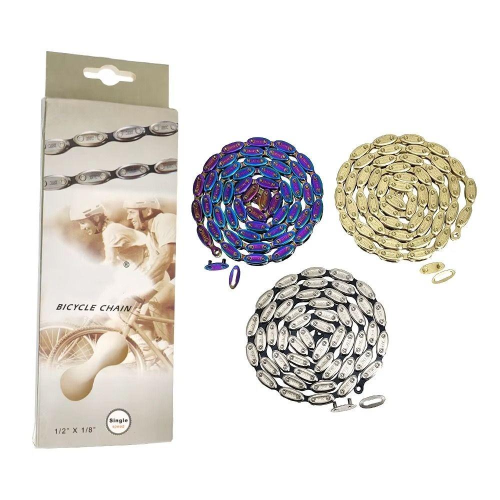 Fixed Gear Bicycle Olive Chain 100 Link Single Speed Chain Ride Accessories Bicycle Chain BMX Bike