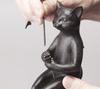 Cat Figurine Cat Figurine Antique Goods [Fishing Cat]