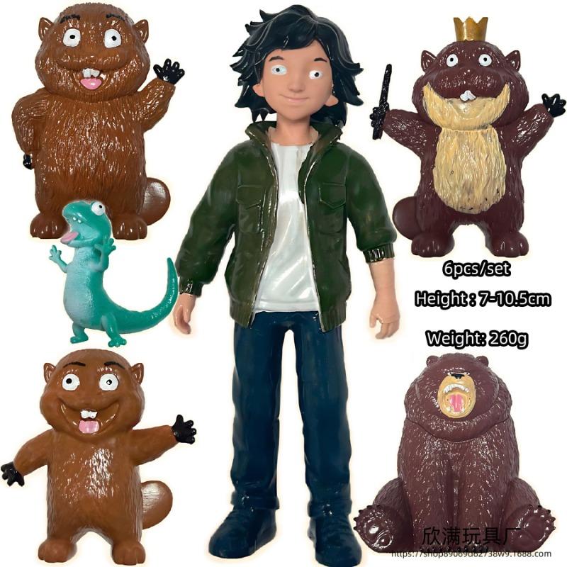 2026 New Hoppers Tom Lizard Figure Toy Anime Peripherals Mabel Action Figures King George Figurine Model Set Birthday Gift