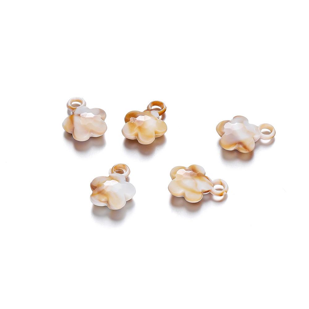 10 шт. Пластиковые акриловые ракушки в форме морской звезды, бусины-шармы для браслета, ожерелья, аксессуары для самостоятельного изготовления ювелирных изделий