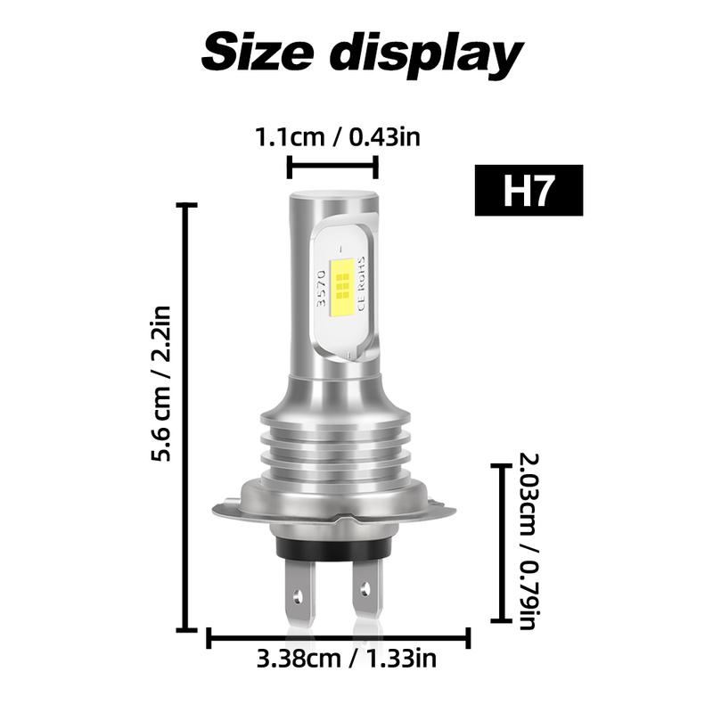 1PC H7 Motorcycle Light 45W LED Moto Headlight 6000K Bulb For Triumph Daytona 675 2006-2017