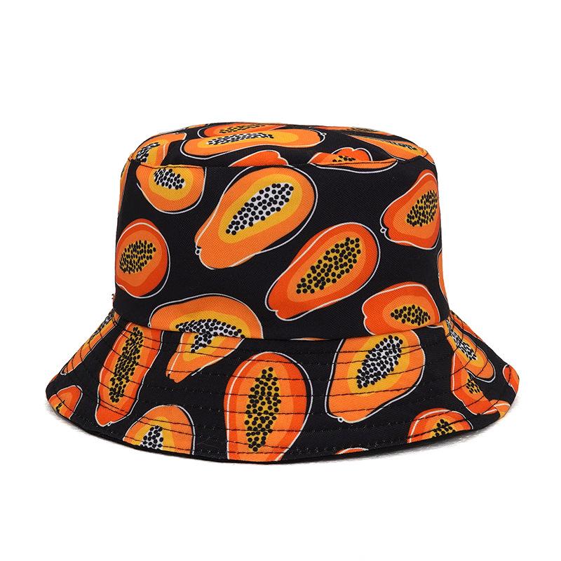 New Arrival Summer Sun Protect Woman Man Unisex Reversible Printed Cactus Bucket Hat