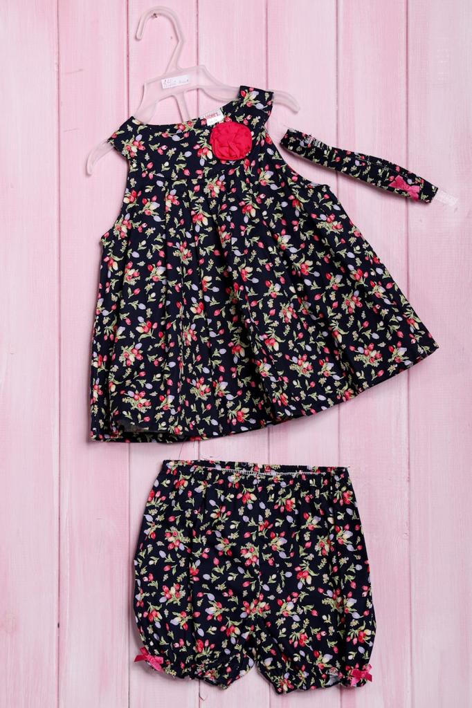 Комплект: платье, шортики и повязка Wandees (56189)