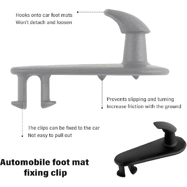 4 шт. зажимы для автомобильных ковриков, сменные зажимы для автомобильных ковриков OEM # 08210-00820 08211-00720 Аксессуары для салона автомобиля, автомобильные фиксаторы, совместимые с Toyota 4