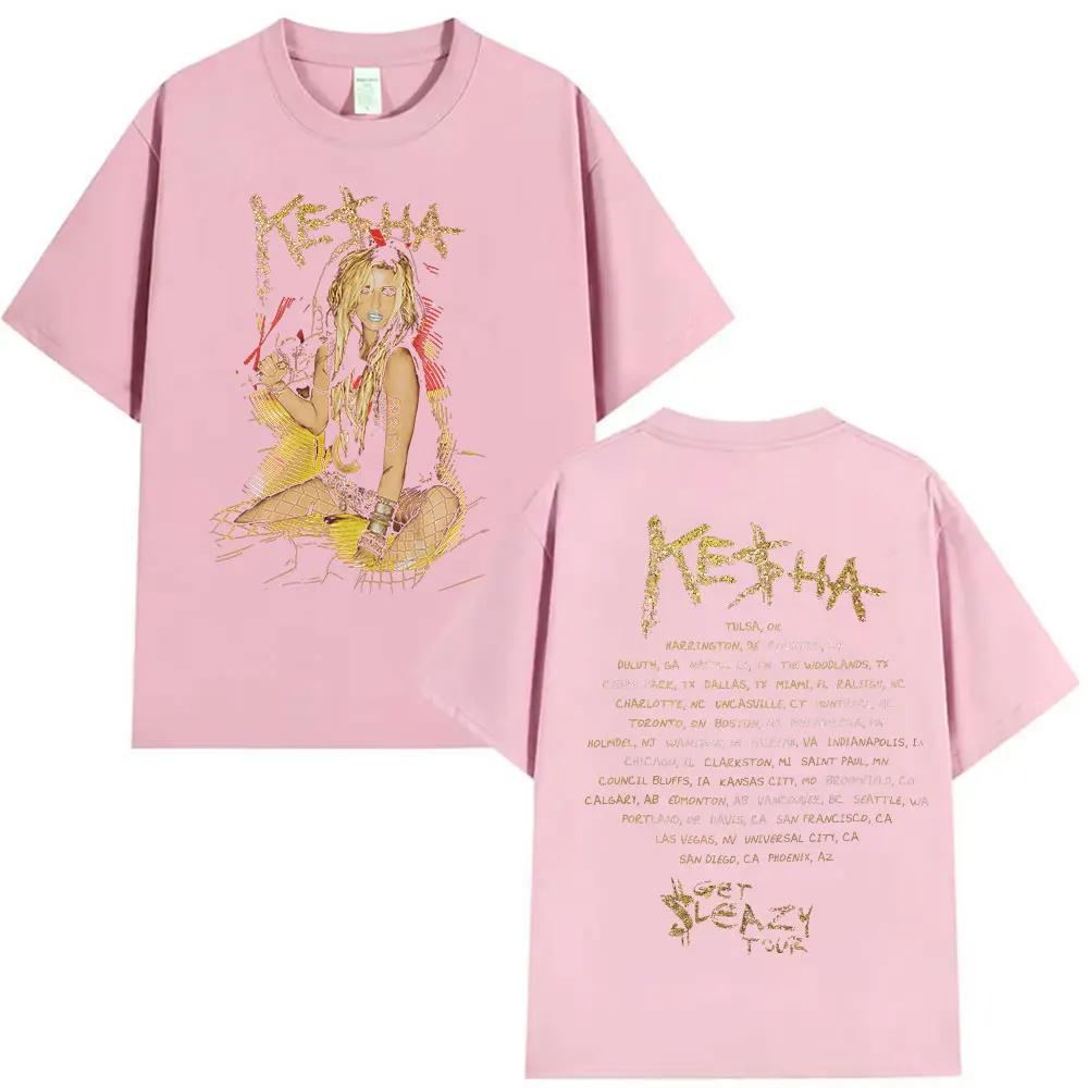 90s Vintage Kesha Album Graphic T Shirt Unisex Women High Quality Fashion Pure Cotton Tshirt Aesthetic Clothing Short Sleeve Top