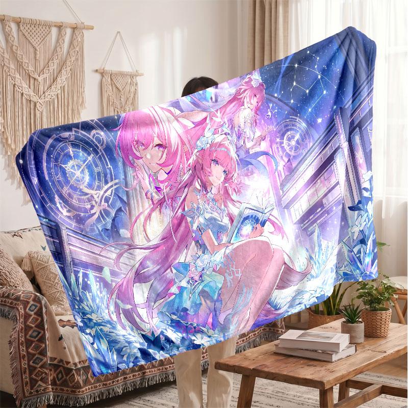Warm Flannel BlanketHonkai Star Rail Soft Cozy Throw Blanket for Bedroom Couch