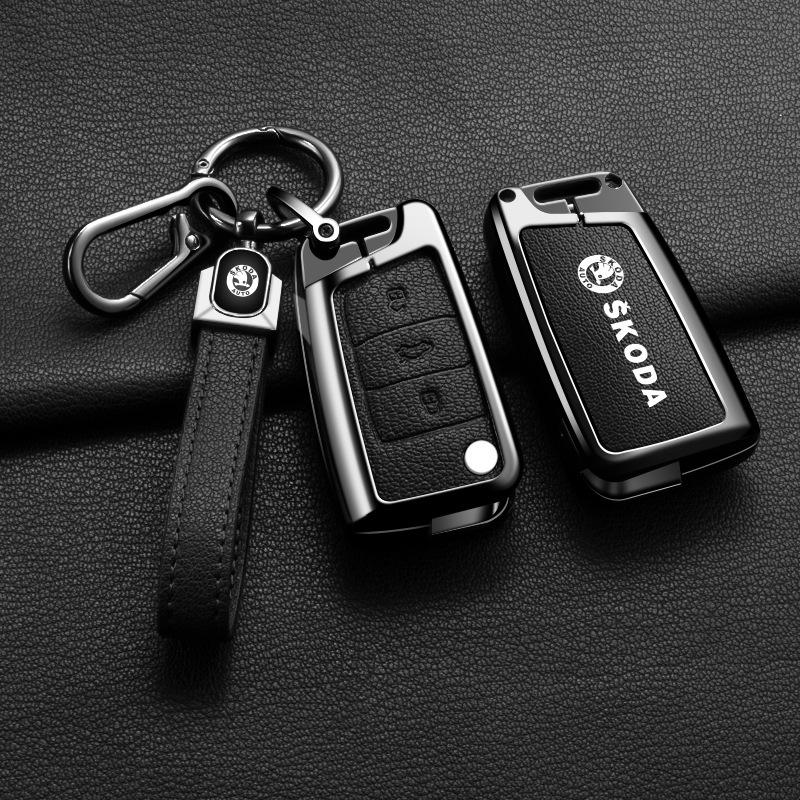 Чехол для ключей для SAIC Skoda: Отличный держатель для пульта дистанционного управления Octavia Kodiaq Kamiq