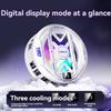 K51 AI Mobile Cooler Magnetic Back-clip Ice Cooling Radiator Digital Display RGB Light Gaming Cooler Temperature Control 6