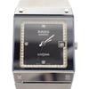 Б/у женские кварцевые часы Rado Diastar Карбидный корпус Черный циферблат Оригинальный ремешок из нержавеющей стали 111.0156.3 [Ломбард Иёки]