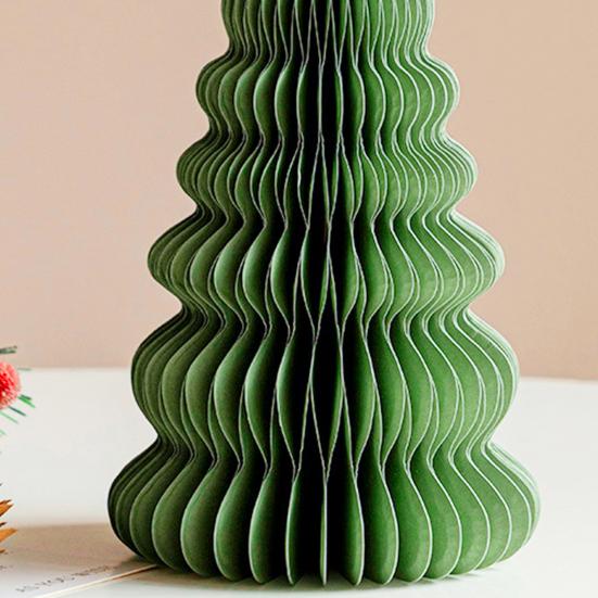 Бумажная рождественская елка 3D сотовая бумажная рождественская елка украшение деревенский настольный центральный элемент