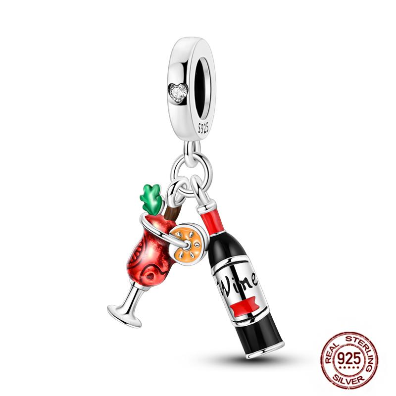 Ежедневные статьи Медные розовые парфюмерные шармы Камера Гантель Смарт-часы Бусины Подходят для оригинальных браслетов DIY Ювелирный подарок