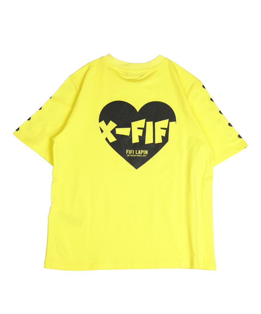 Pipilapin Fifi Футболка с коротким рукавом и принтом в виде сердца/Fm8Wts13F Желтый