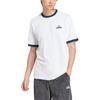 adidas Оригинальная модная удобная универсальная футболка с коротким рукавом SS25 Мужские топы Белая JC8384