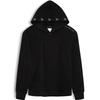 Fashion Loop Letter Jacquard Fleece Hoodie Men Hoodies Space-Black ZM02448BEH