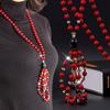 Suijue Jewelry Этнический Стиль Натуральный Камень Цепочка на Свитер Ретро Осень и Зима Длинное Жемчужное Универсальное Ожерелье Женское