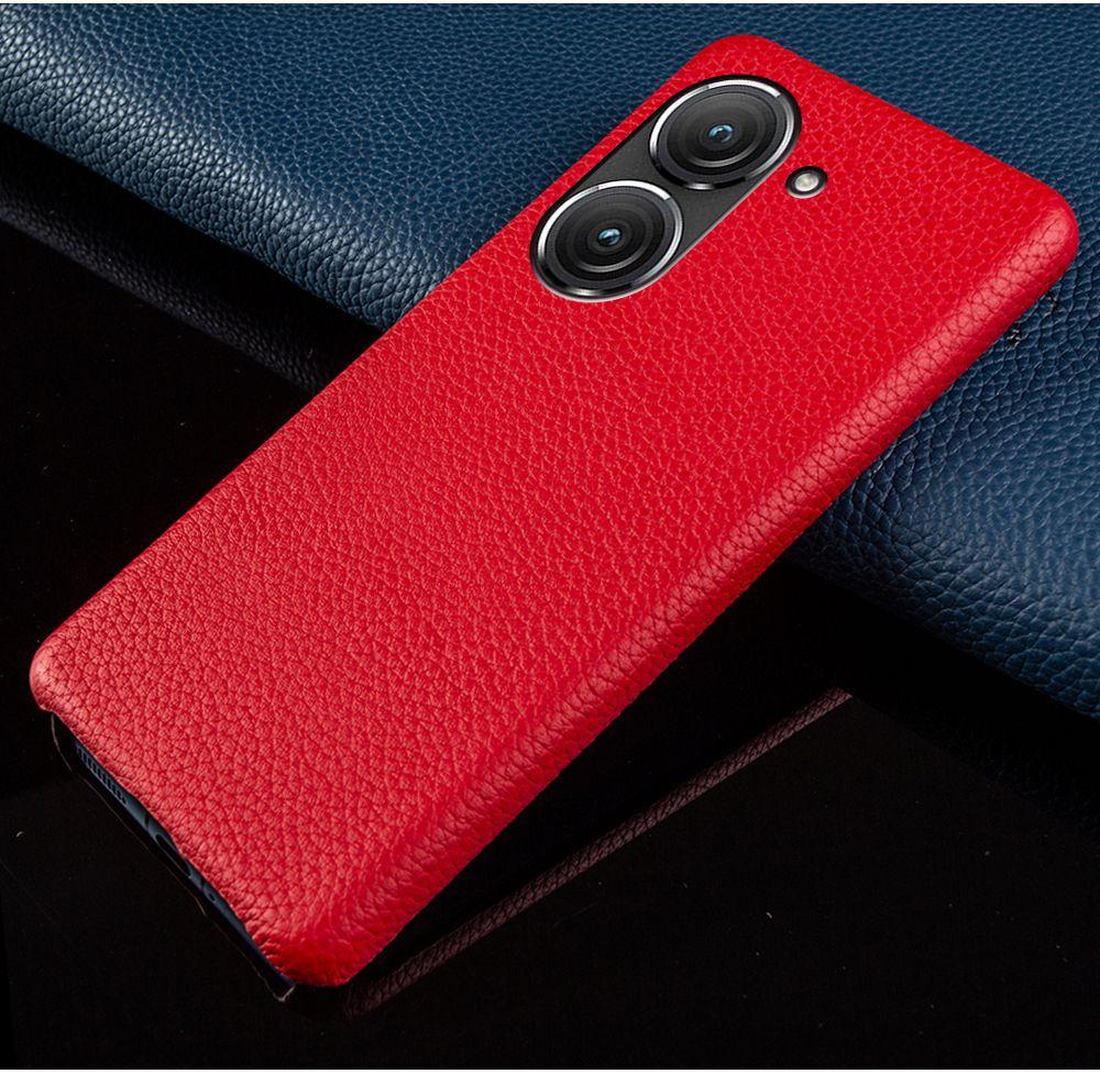 Для чехла Asus Zenfone 9 Чехол Премиум Настоящая Натуральная Кожа Чехлы для Телефона для Zenfone 10 Чехол Задняя Крышка Защитник capa