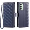 For Xiaomi Redmi 15 5G (EU) (171mm)/4G (EU) (171mm) Leather Case Rhombus Texture Wallet Stand Phone Cover with Wrist Strap